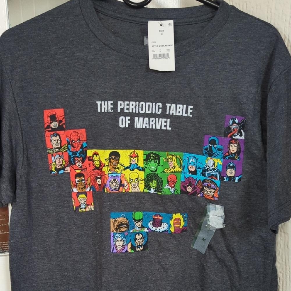 Marvel Periodic Table Graphic T-Shirt